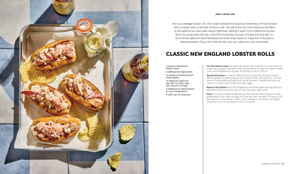 lobster rolls from Our American Dream Cookbook